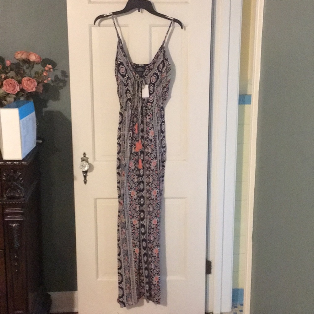 Summer spaghetti strap maxi dress
